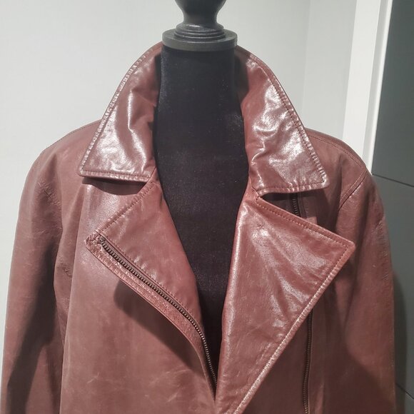 Spiegel Women's Rich Brown Leather Jacket - Picture 3 of 11